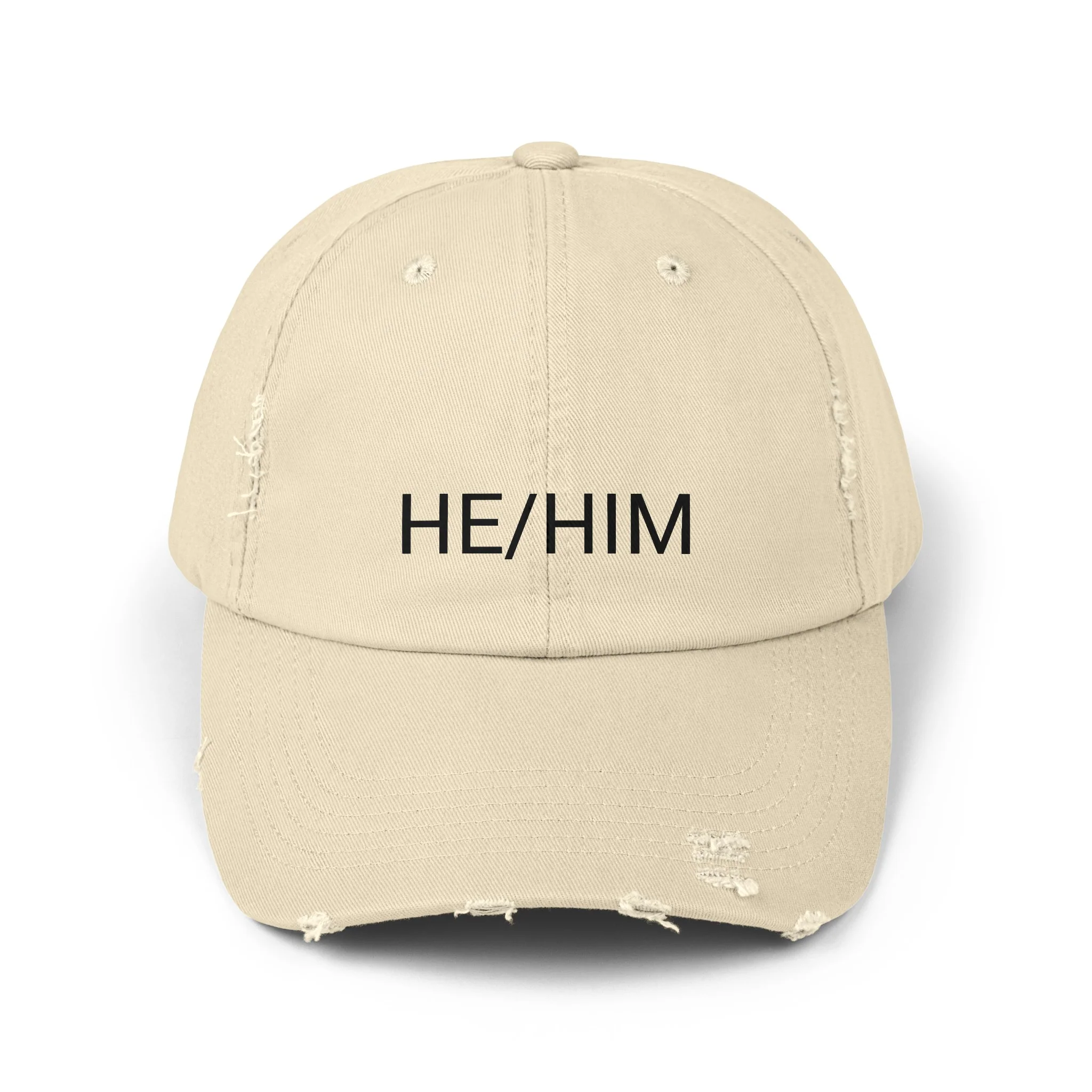HE/HIM Distressed Cap in 6 colors - Image 6