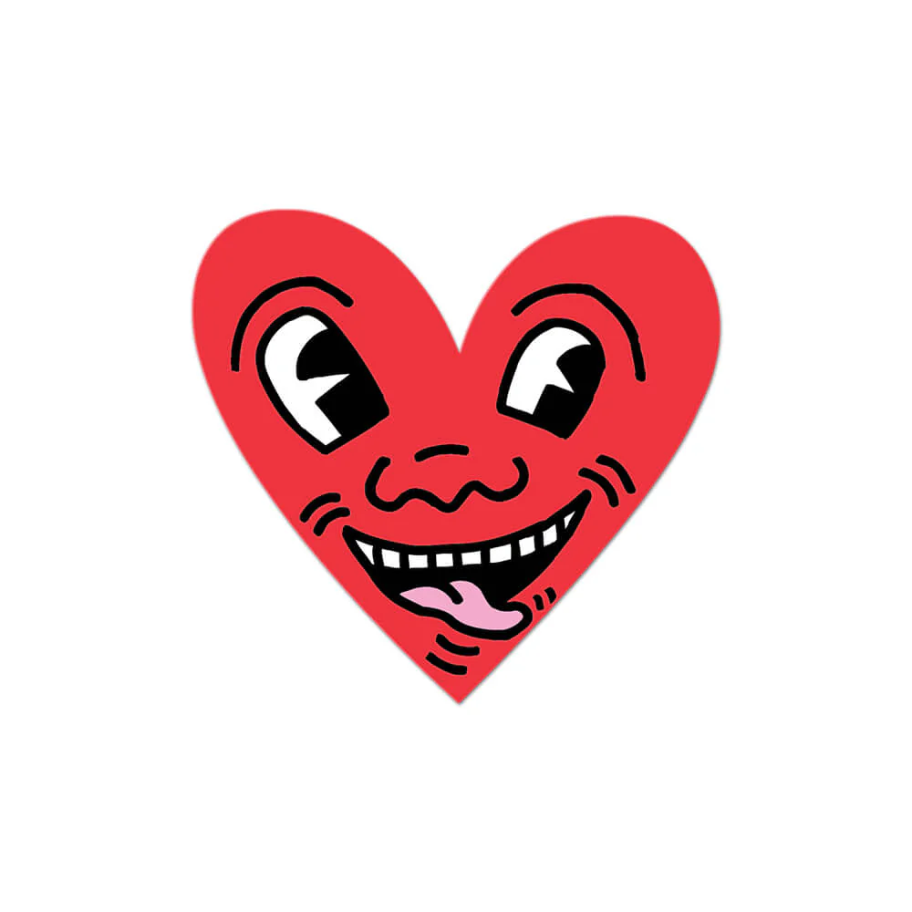 Heart By Keith Haring (Valentine) - Die-Cut Sticker - Image 2
