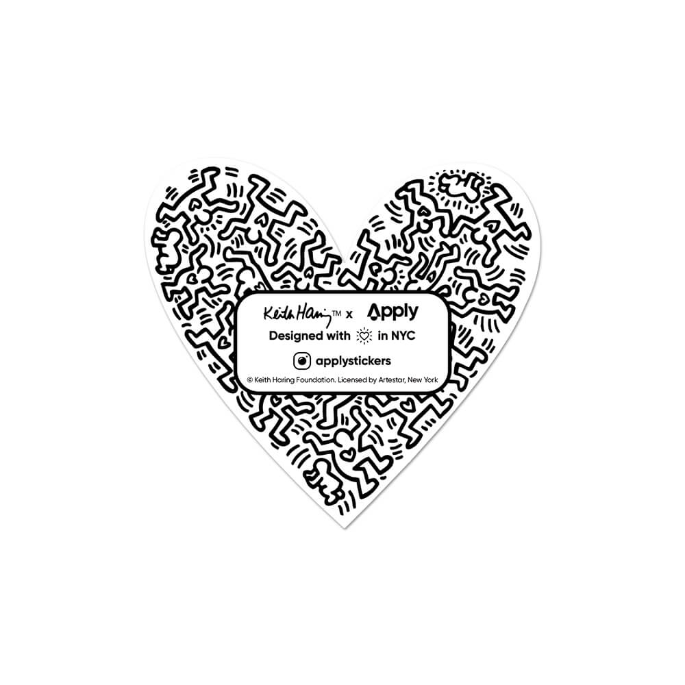 Heart By Keith Haring (Valentine) - Die-Cut Sticker - Image 3