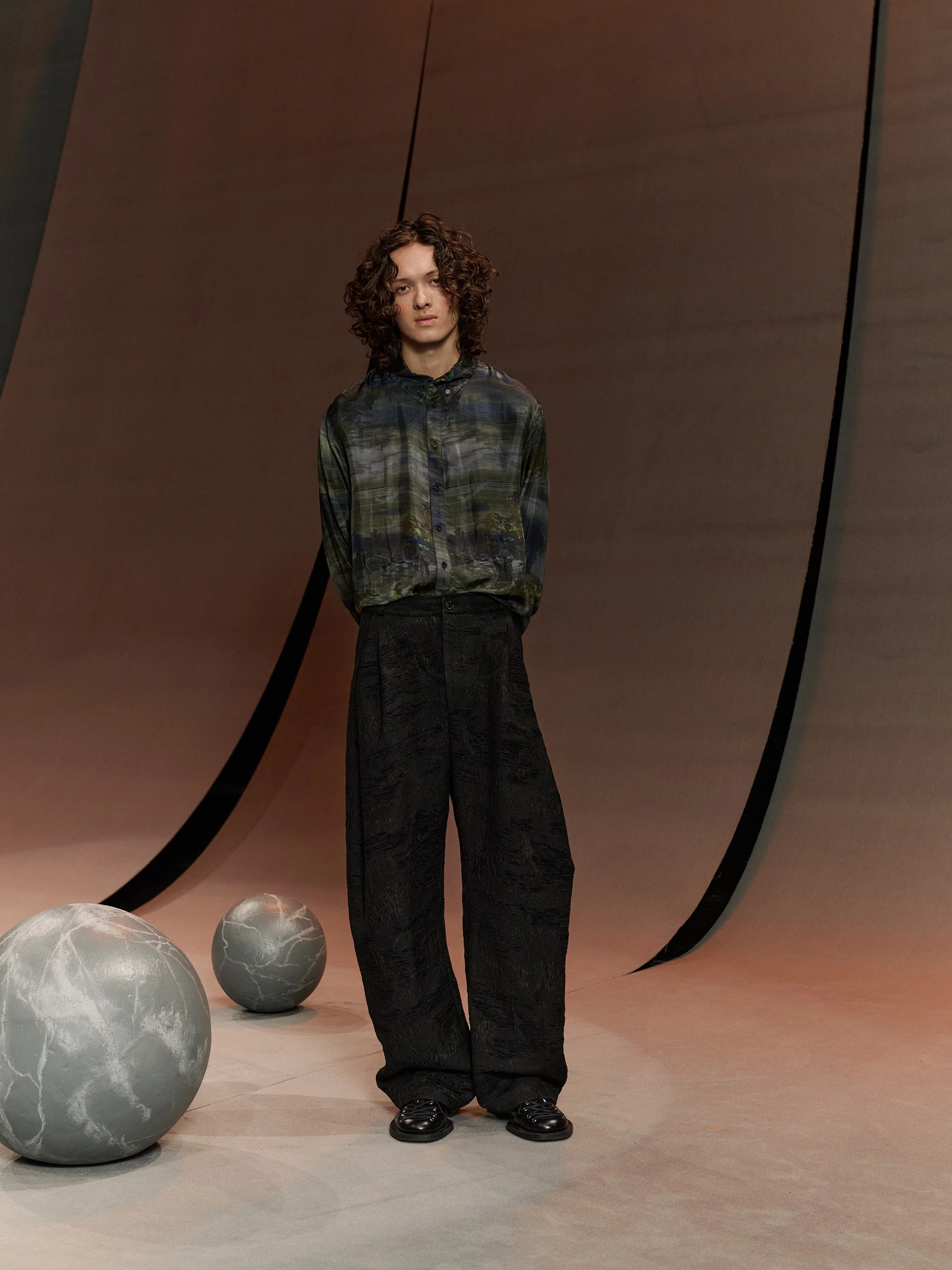 Henrik Vibskov Block Shirt Fishes Light - Image 4