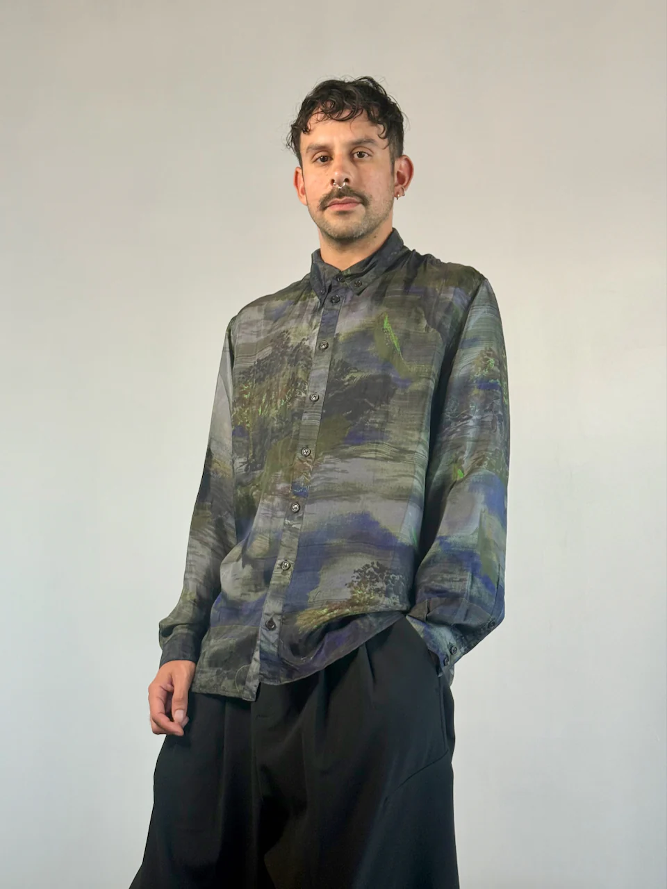 Henrik Vibskov Block Shirt Fishes Light - Image 8