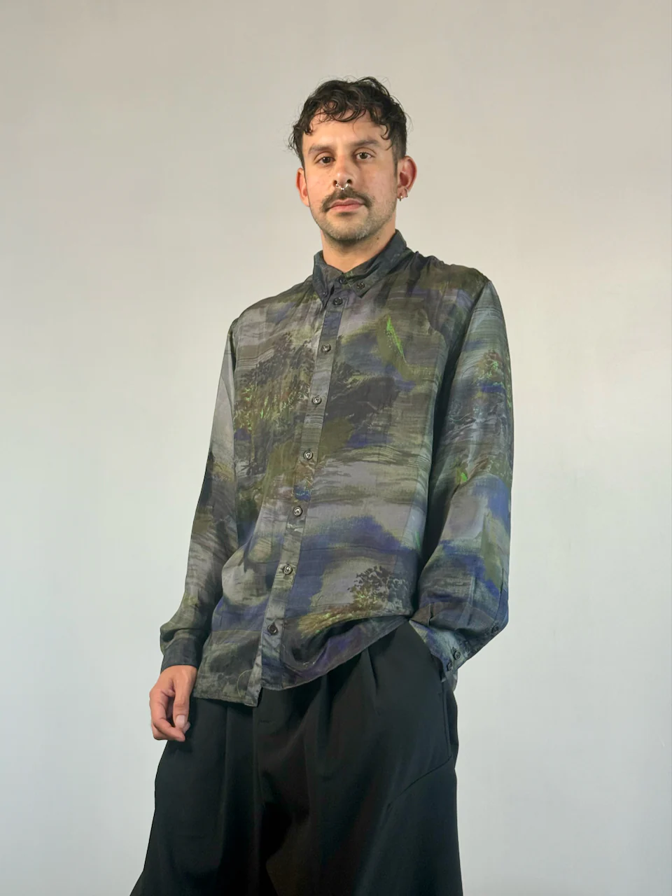 Henrik Vibskov Block Shirt Fishes Light - Image 9