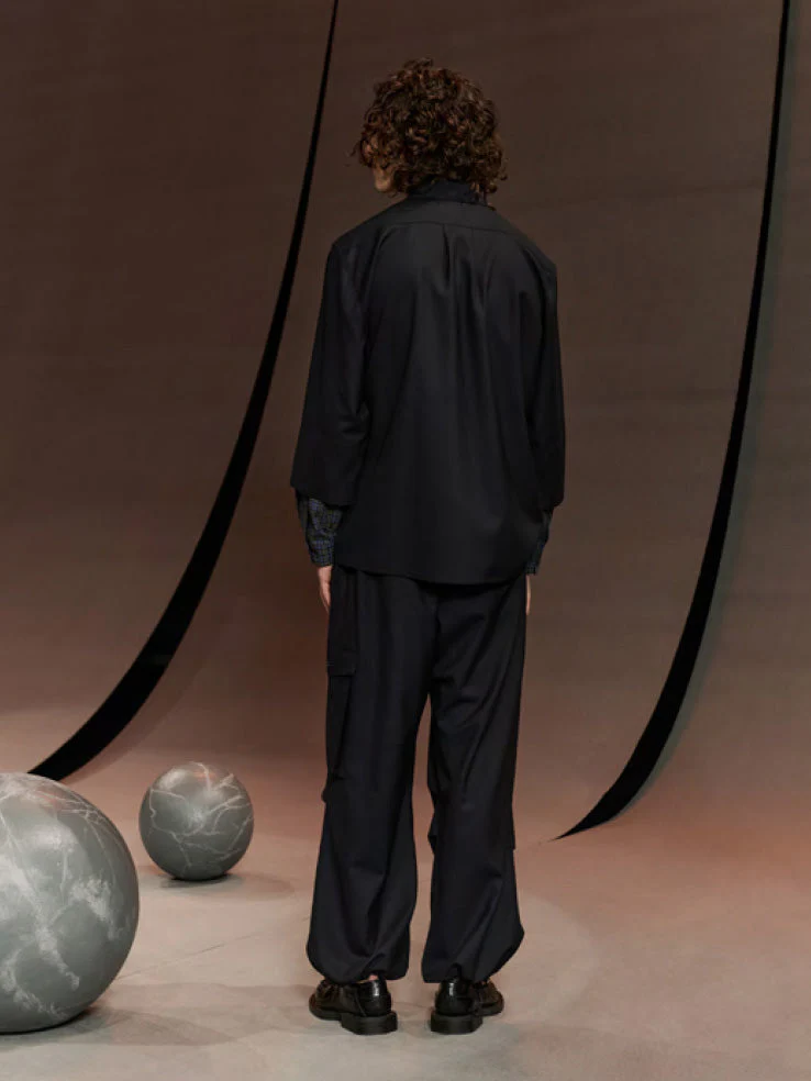 Henrik Vibskov Field Pants Tropical Navy - Image 5
