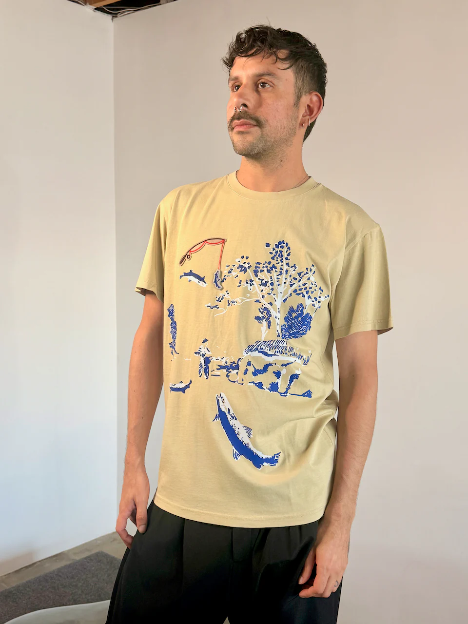 Henrik Vibskov Fishing Rod Tee - Image 3
