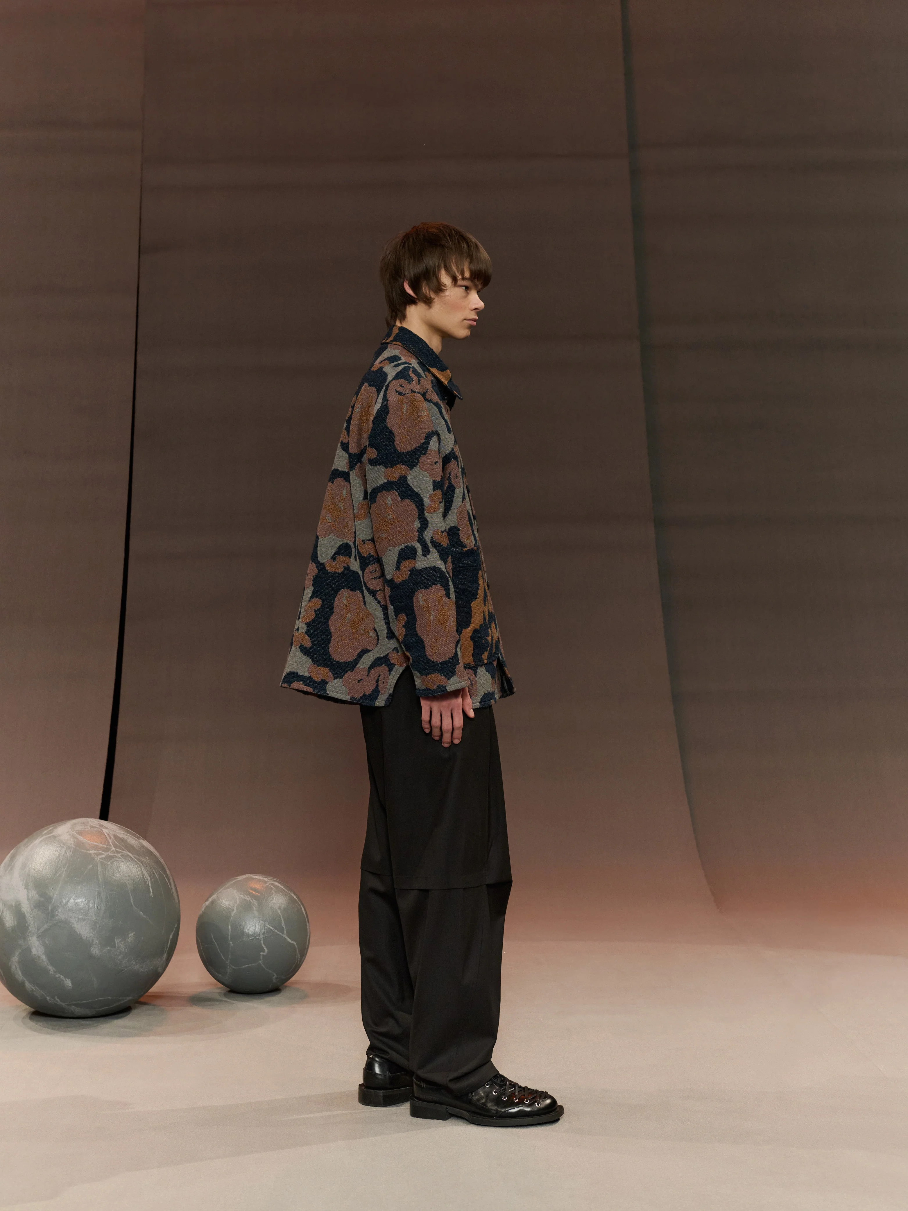 Henrik Vibskov Wheel Jacket Goat Navy - Image 7
