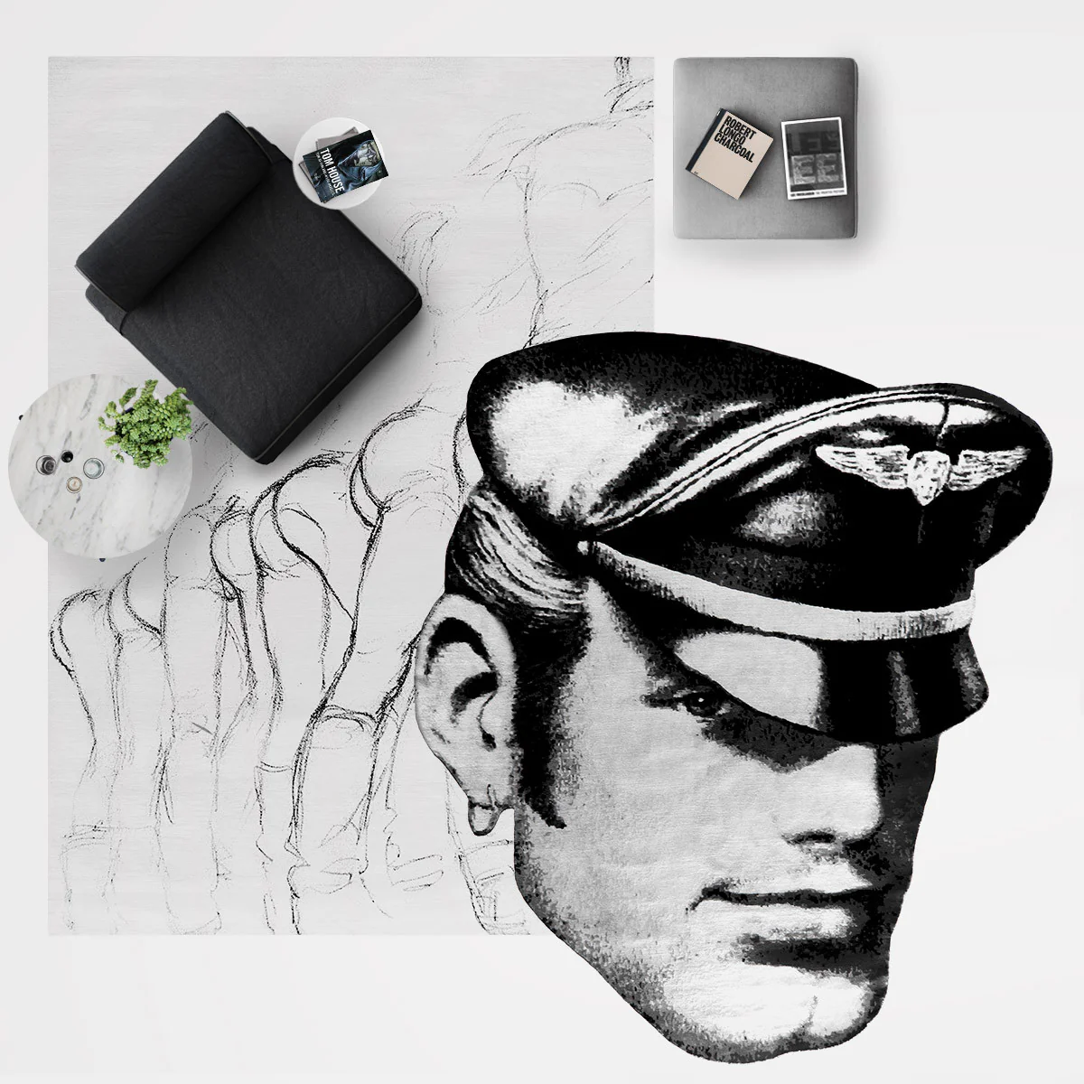 Henzel Studio Heritage: Tom of Finland, 1978 / 2015 Hand Knotted Rug - Image 3