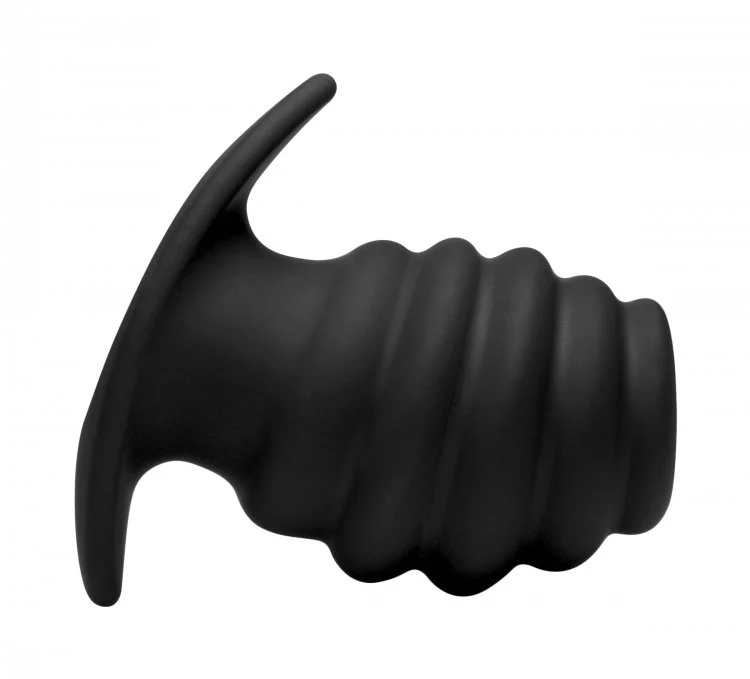 Hive Ass Tunnel Silicone Ribbed Hollow Anal Plug - Large - Image 4