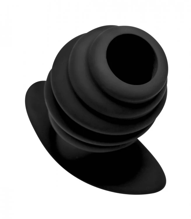 Hive Ass Tunnel Silicone Ribbed Hollow Anal Plug - Large - Image 5