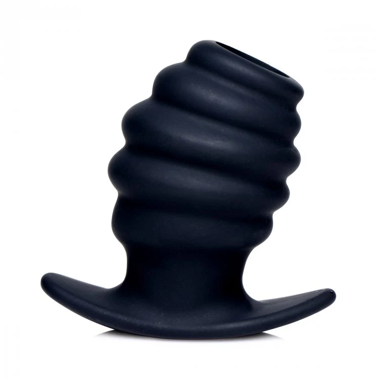 Hive Ass Tunnel Silicone Ribbed Hollow Anal Plug - Small - Image 6