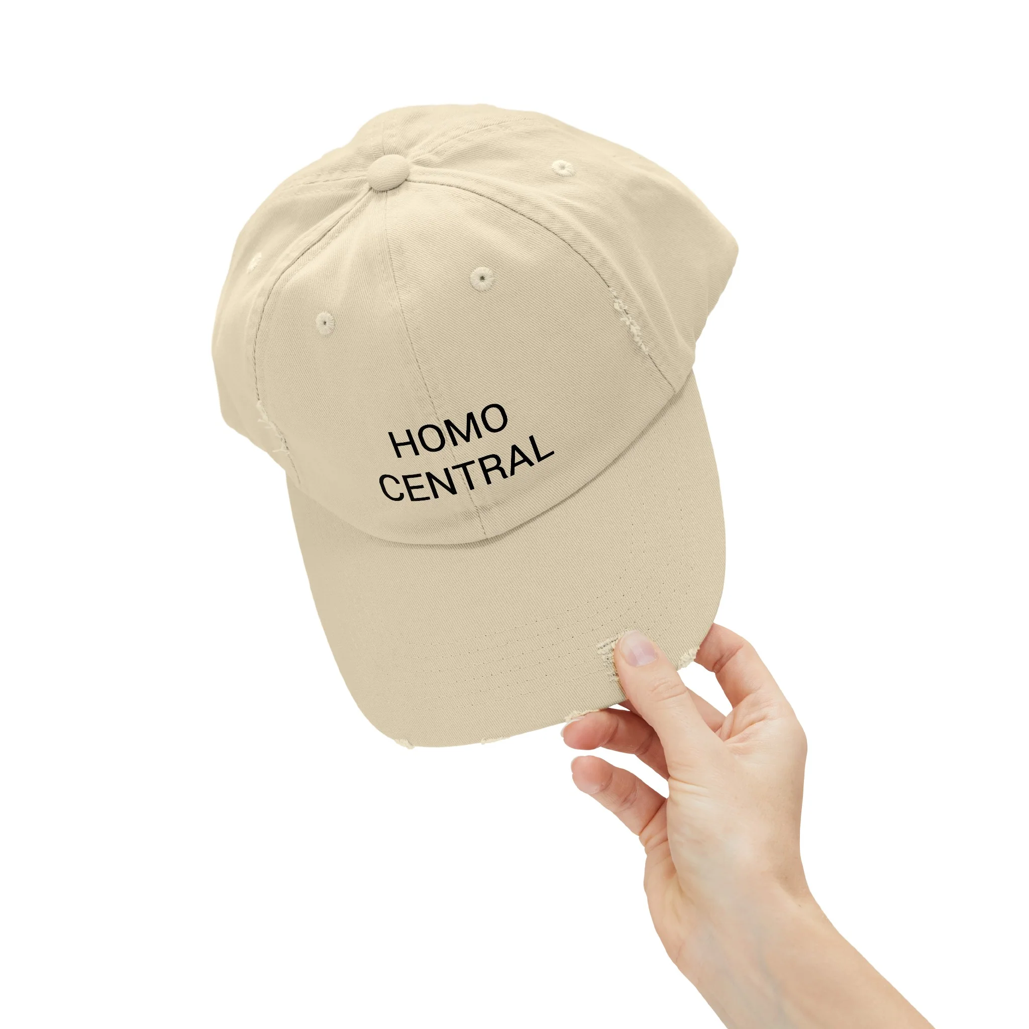HOMO CENTRAL Distressed Cap in 6 colors - Image 37