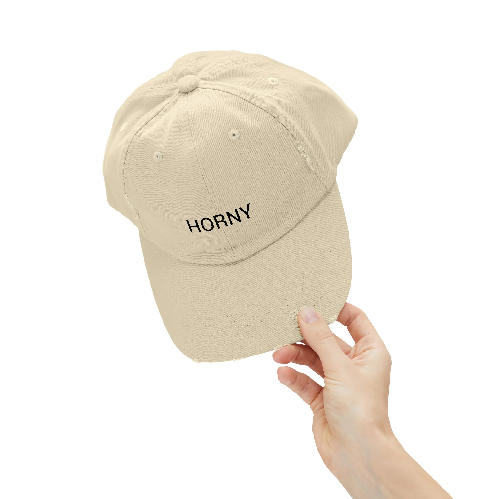 HORNY Distressed Cap in 6 colors - Image 37