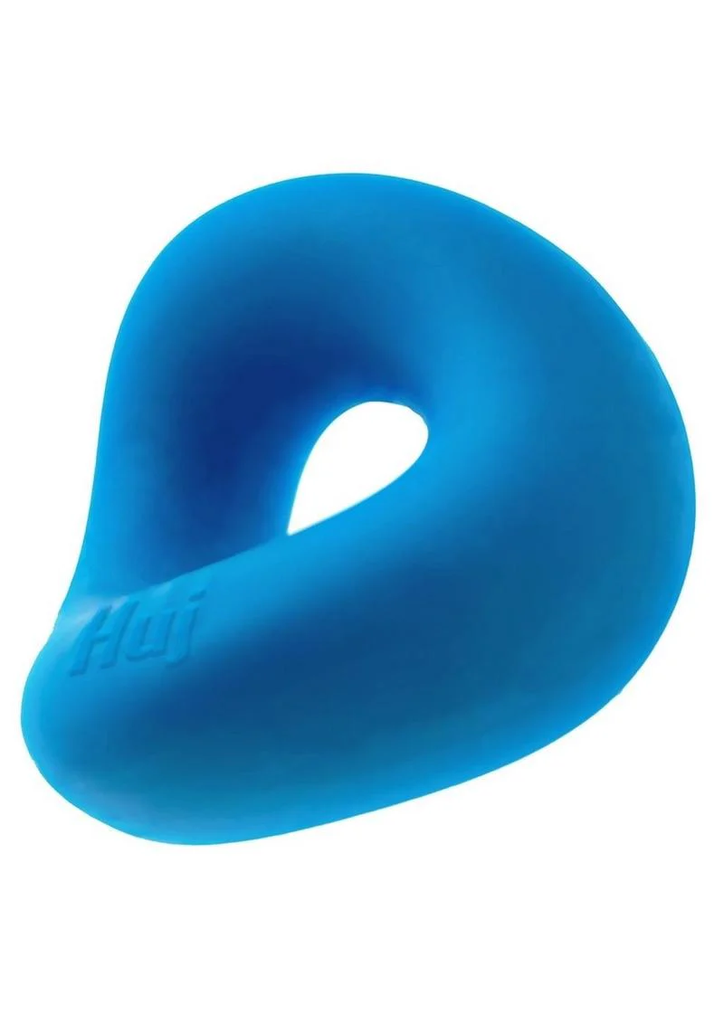 Hunkyjunk Form Surround Cock Ring - Teal Ice - Image 6