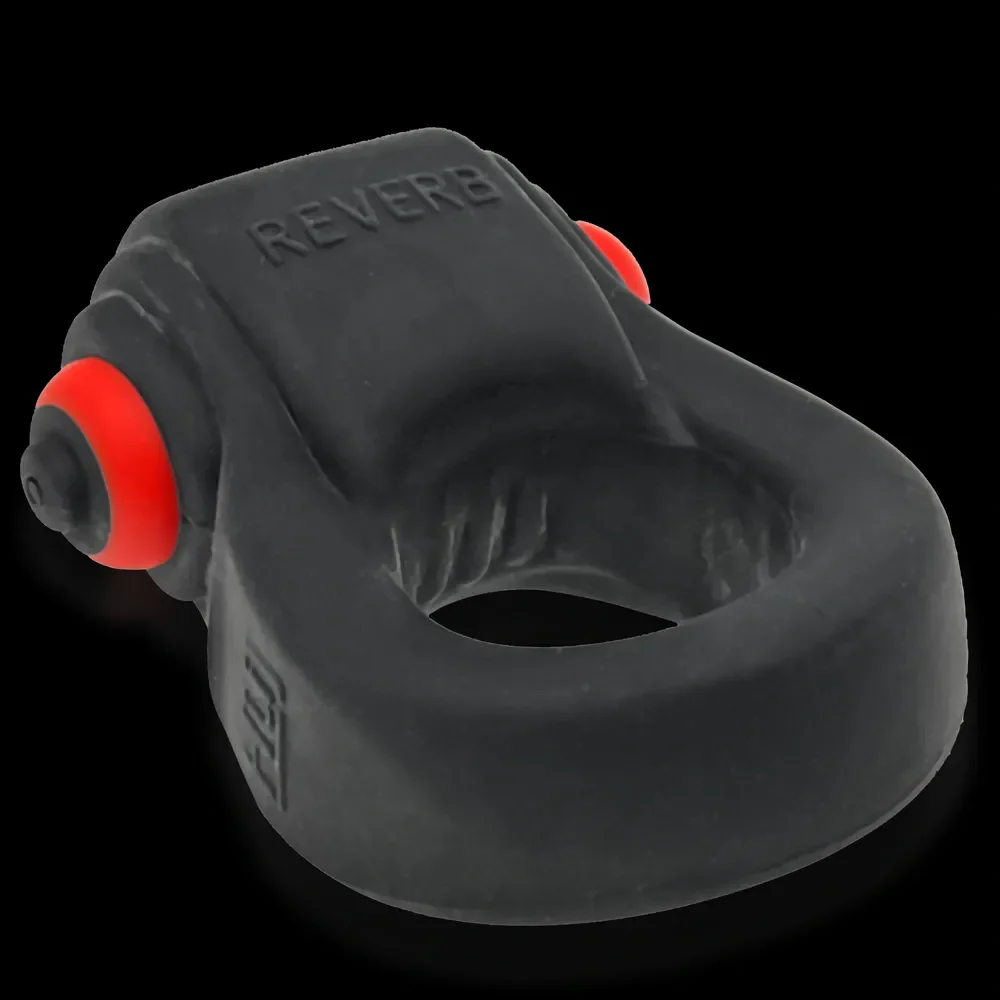Hunkyjunk Revring Reverb Vibrating Cock Ring - Tar Ice