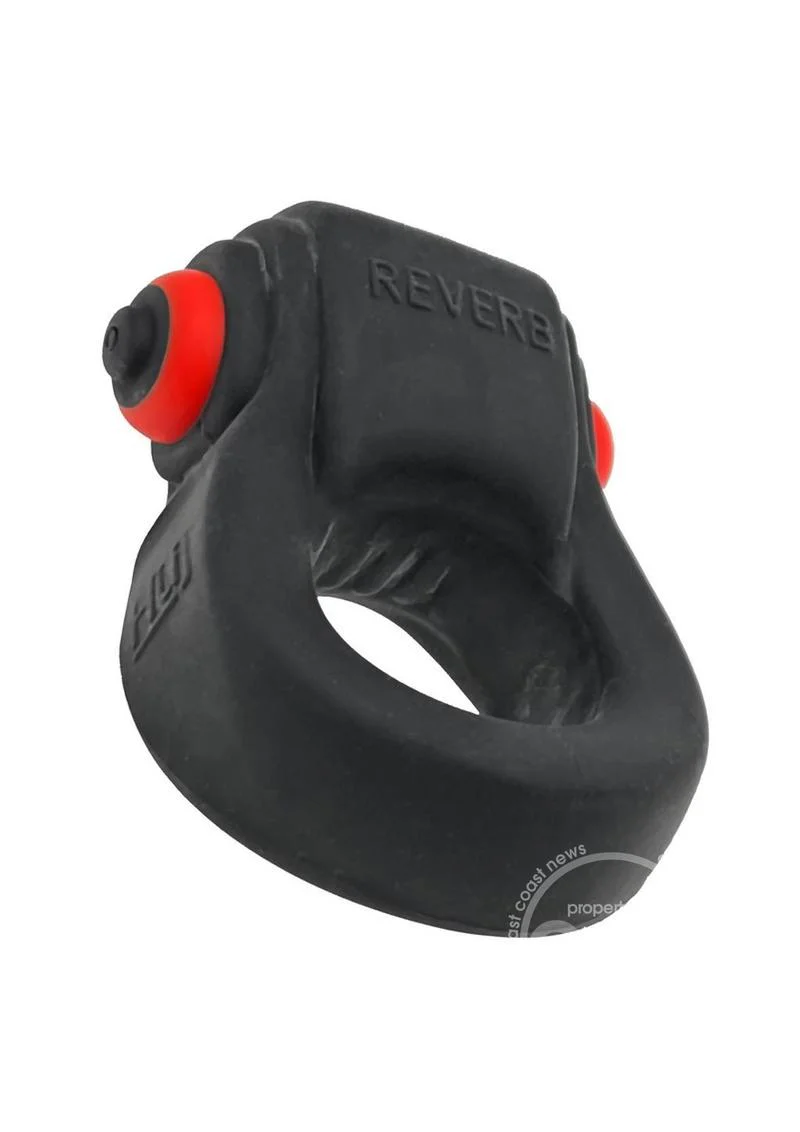 Hunkyjunk Revring Reverb Vibrating Cock Ring - Tar Ice - Image 5