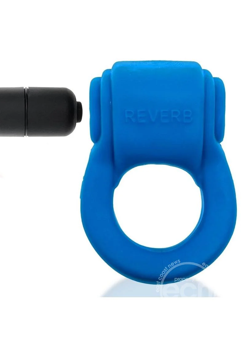 Hunkyjunk Revring Reverb Vibrating Cock Ring - Teal Ice - Image 3