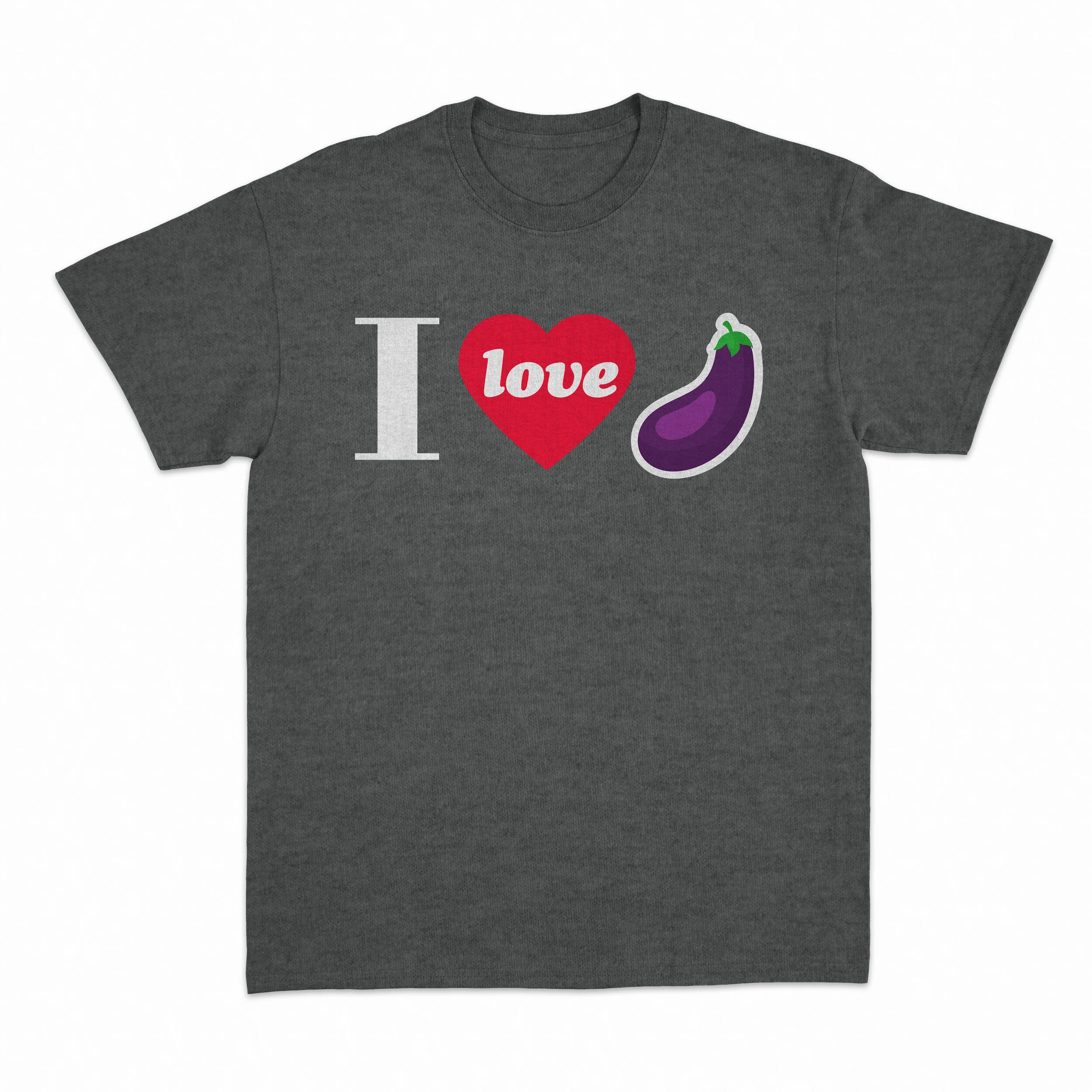 I Love Eggplant Tee by Peachy Kings - Image 4