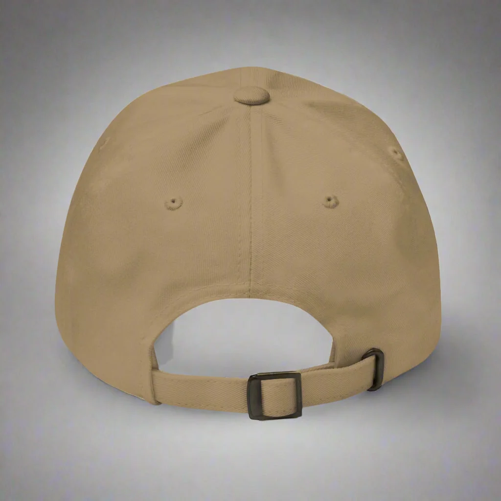 I Love Hot Dads Dad Hat by YES HOMO in Khaki - Image 3