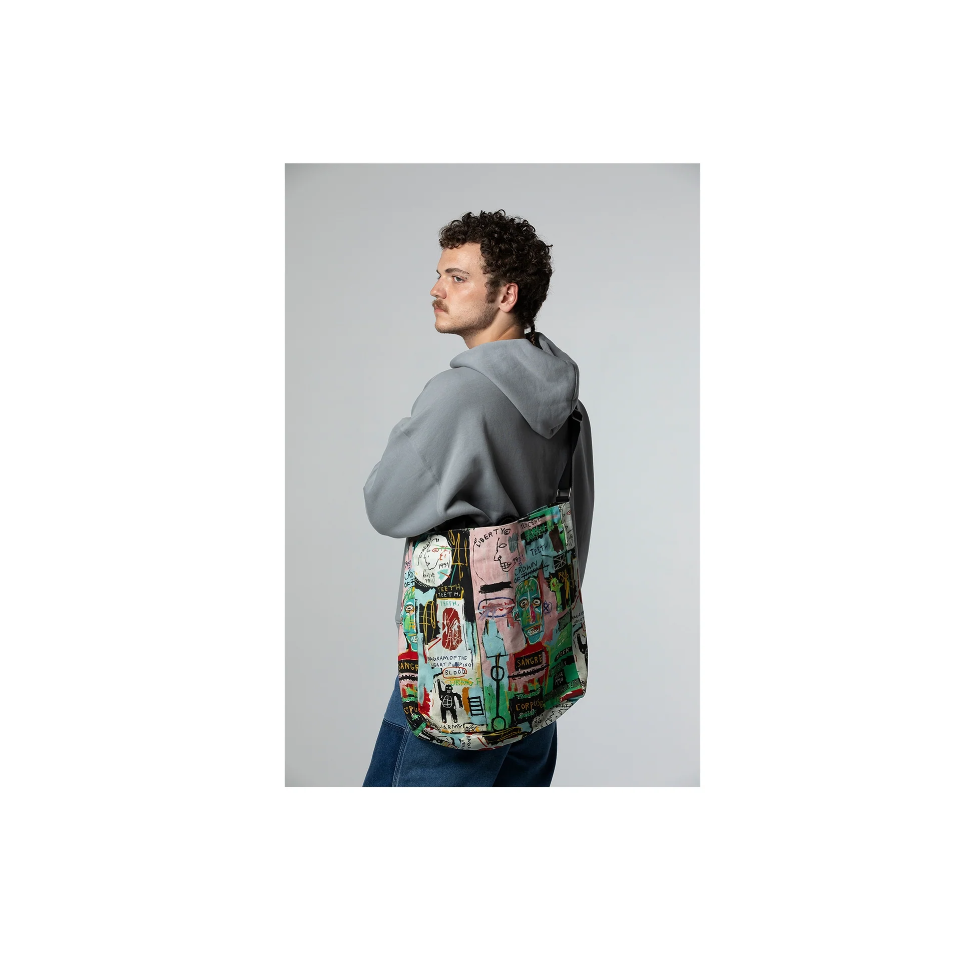 Jean-Michel Basquiat in Italian Crossbody Bag - Image 5