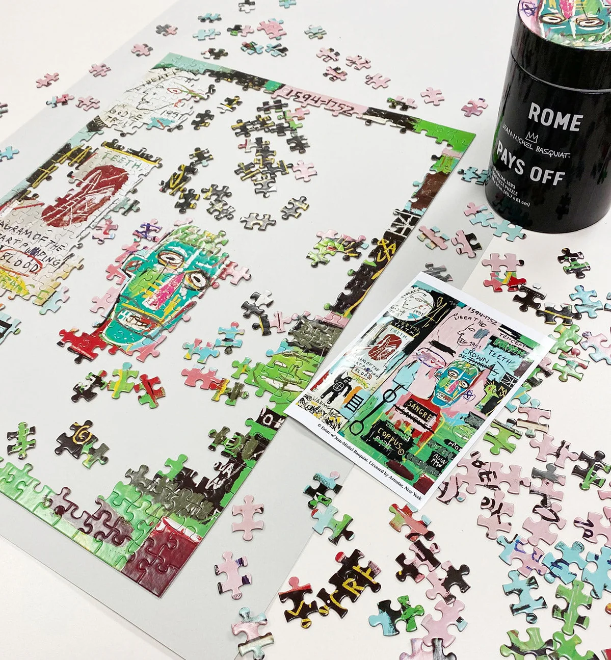 Jean-Michel Basquiat in Italian Puzzle - Image 2
