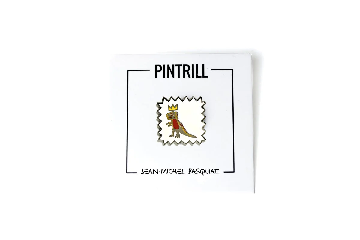 JEAN-MICHEL BASQUIAT CROWNED T-REX PIN - Image 5