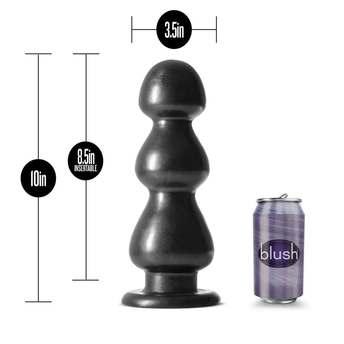Jet The Plug Carbon Metallic Black 5-Inch Anal Plug - Image 2