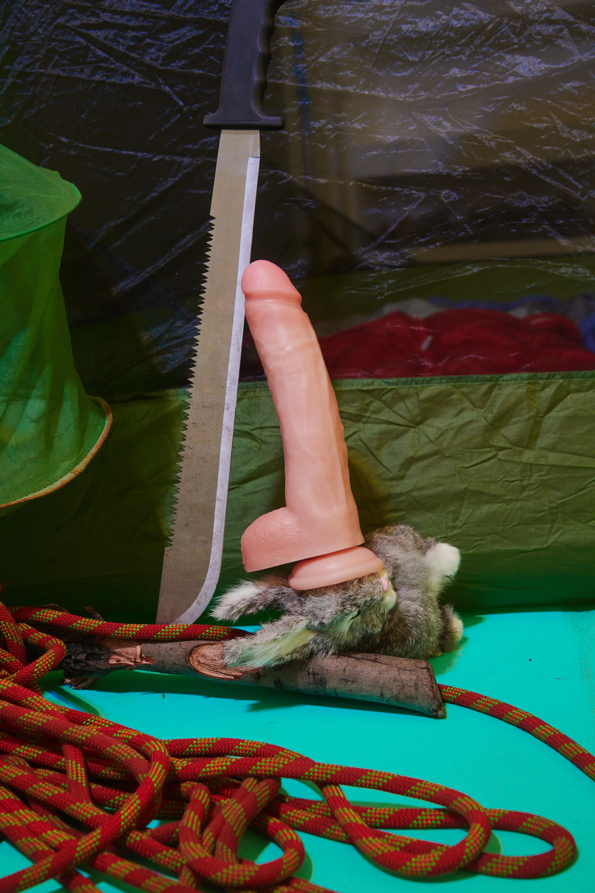 JOCK 10 Inch Dildo with Balls - Light - Image 2
