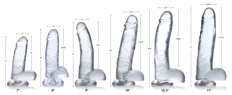 Jock C-Thru Dildo with Balls - 7 Inch - Image 6