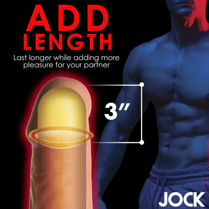 JOCK Extra Long Penis Extension Sleeve - Medium - Image 5