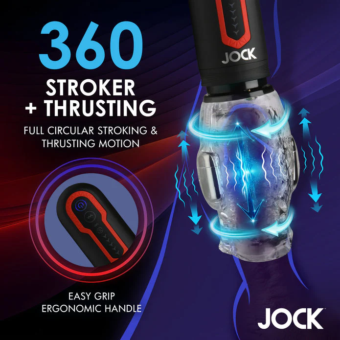 JOCK Spinning & Thrusting Masturbator with 2 Bullets - Image 4