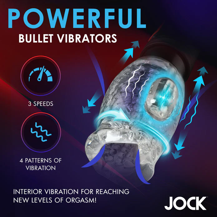 JOCK Spinning & Thrusting Masturbator with 2 Bullets - Image 5