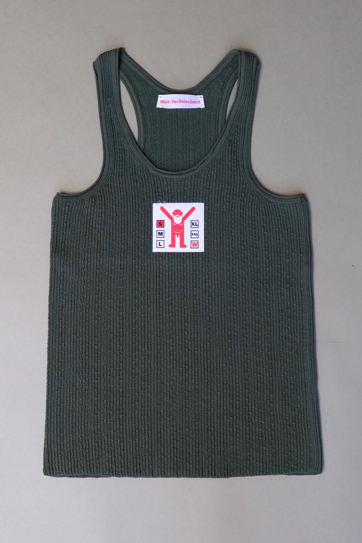 WALTER VAN BEIRENDONCK Jock Tank Green SS23 - Image 3