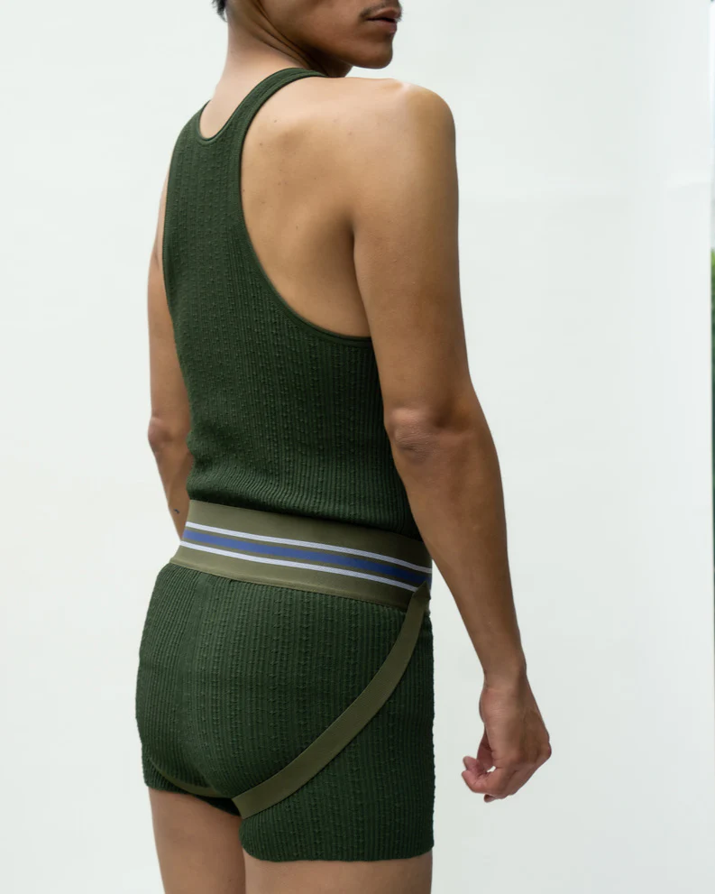 WALTER VAN BEIRENDONCK Jock Tank Green SS23 - Image 7