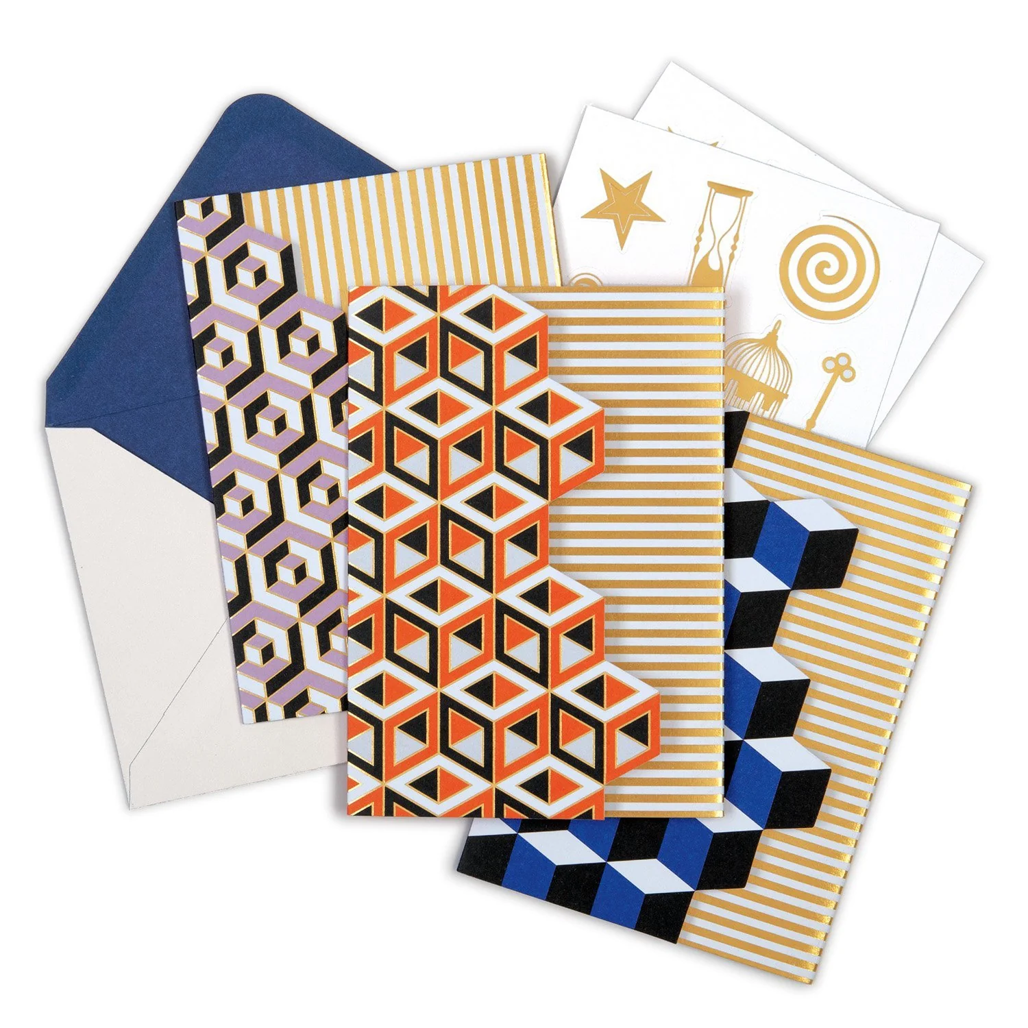 JONATHAN ADLER VERSAILLES BOXED DIECUT NOTECARD SET - Image 3