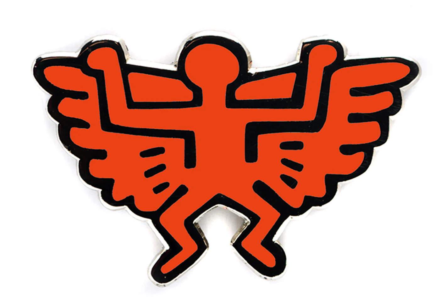 KEITH HARING ANGEL PIN - ORANGE - Image 2