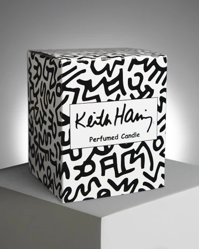 Keith Haring Black/White Drawing Candle - Image 4