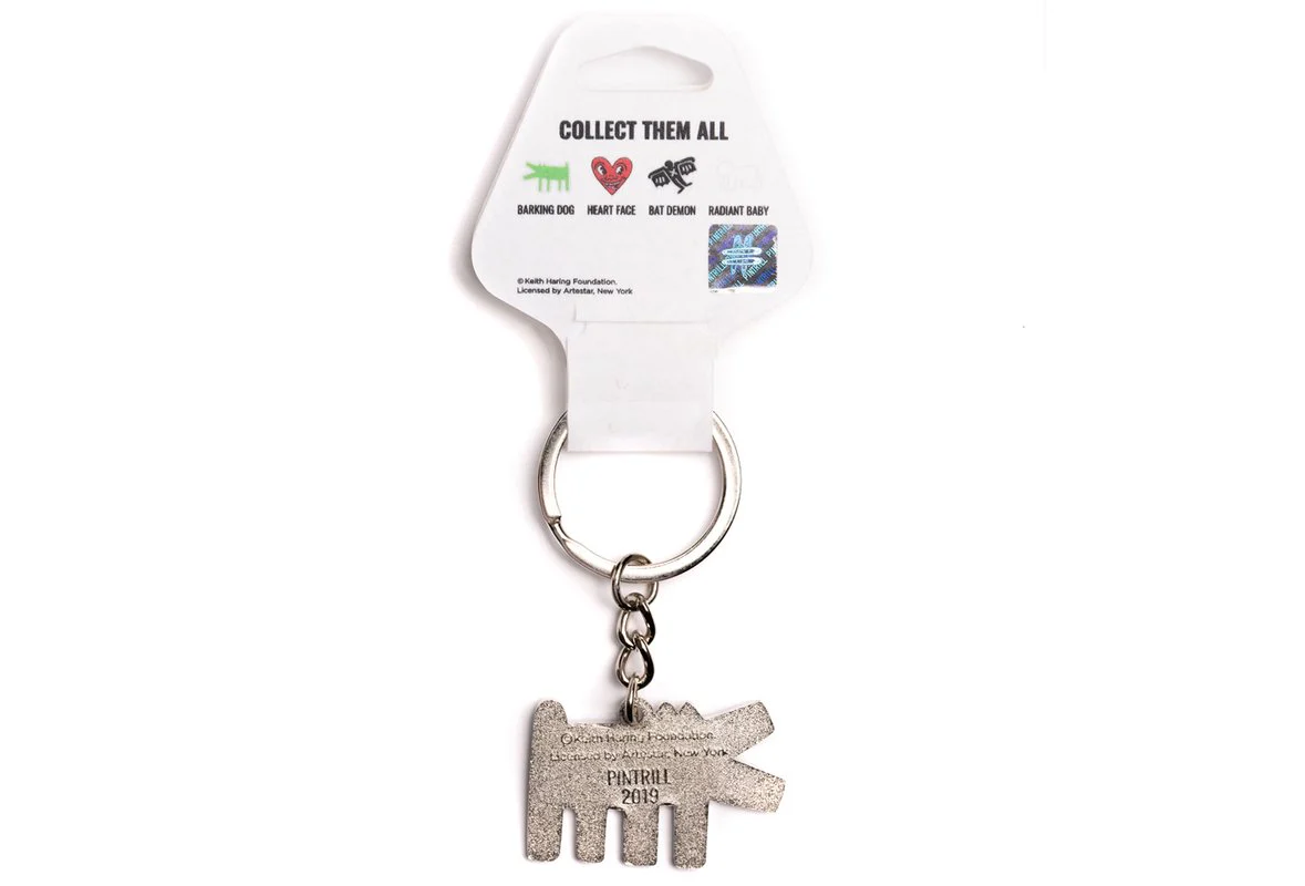 Keith Haring Green Barking Dog Key Ring - Image 4