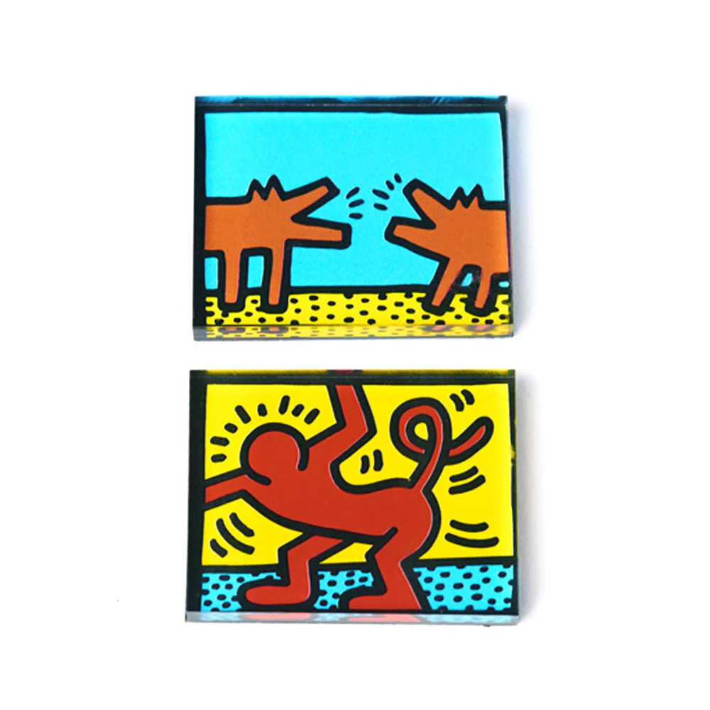 Keith Haring - Monkey Wiggle Magnet Acrylic Magnet Set - Image 2