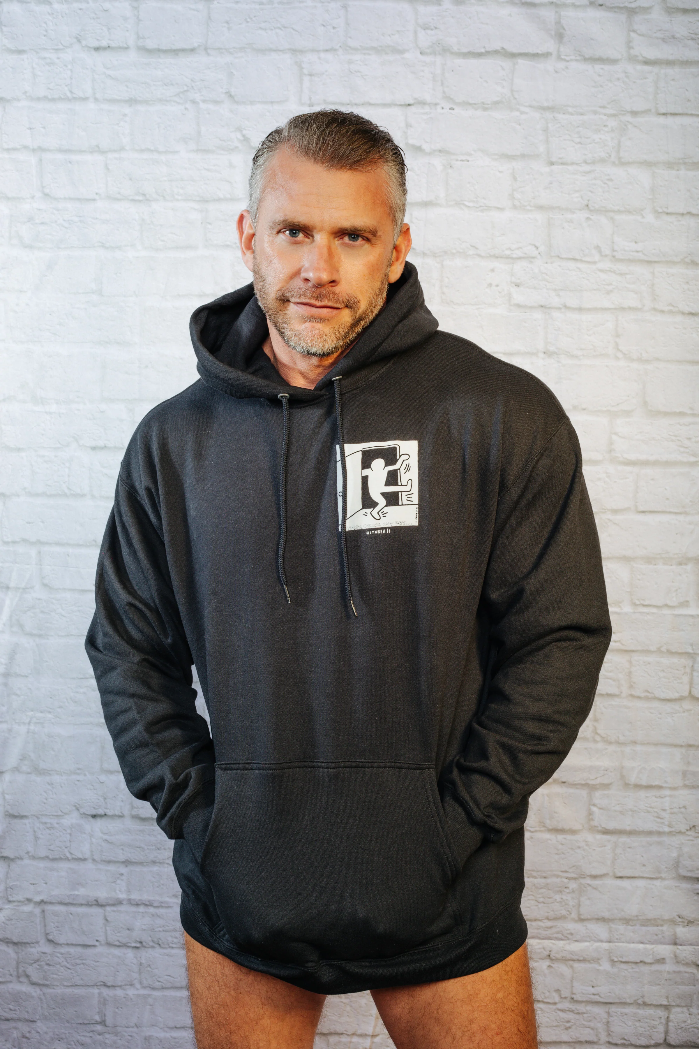 Keith Haring National Coming Out Day Hoodie / Black - Image 2