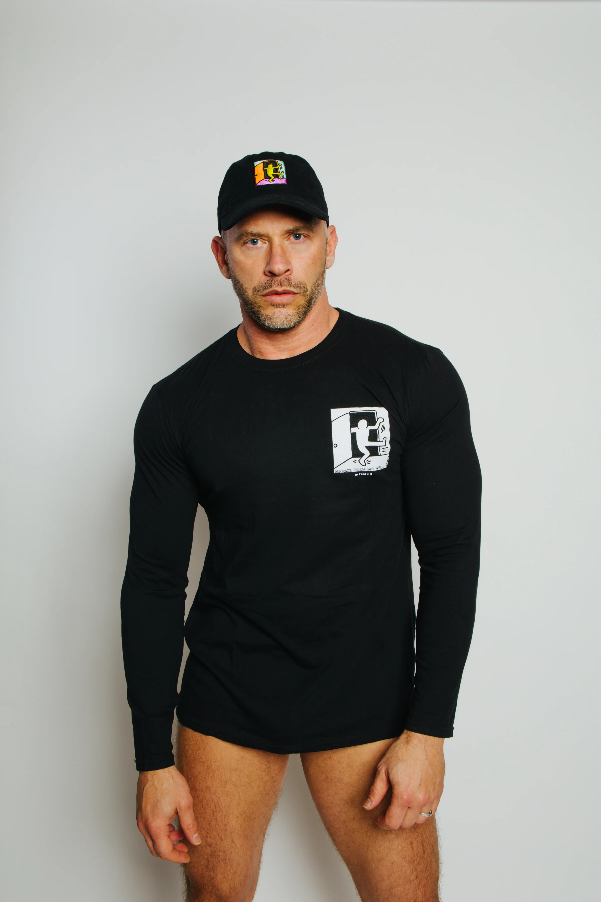 Keith Haring National Coming Out Day Long Sleeve Tee - Black - Image 3