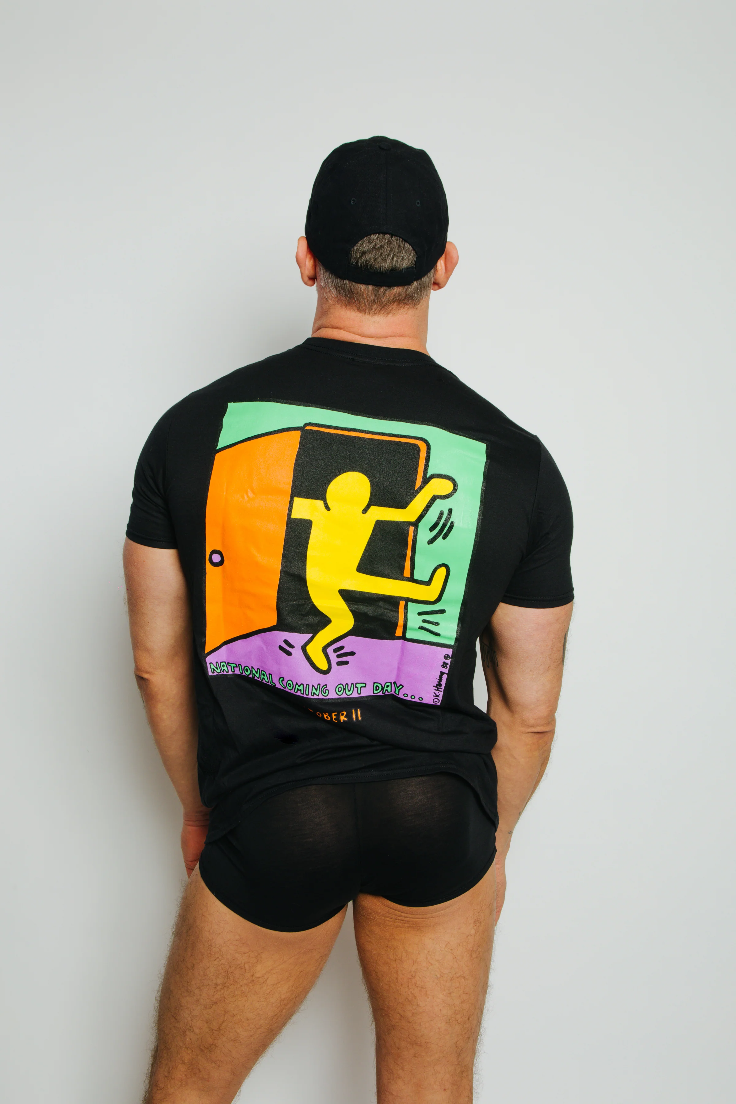 Keith Haring National Coming Out Day Tee - Black - Image 6