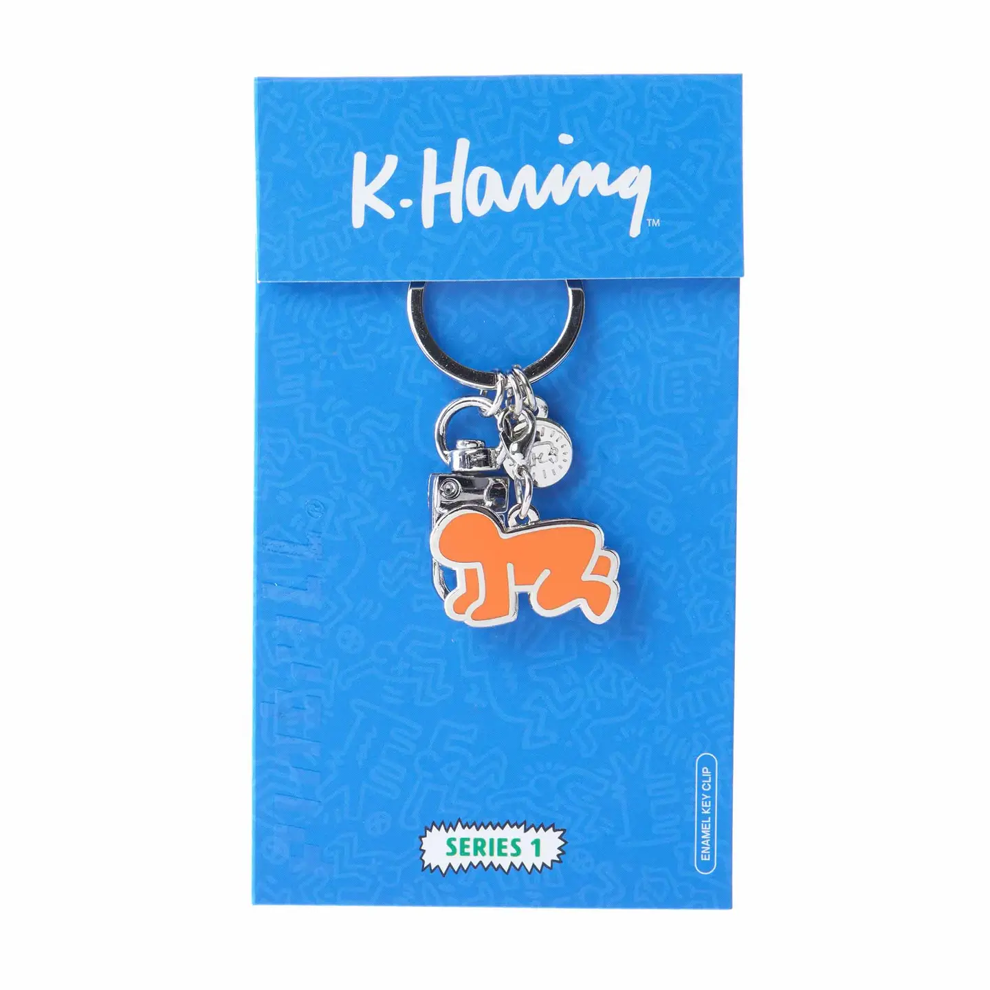 Keith Haring Orange Radiant Baby Keyclip - Image 2