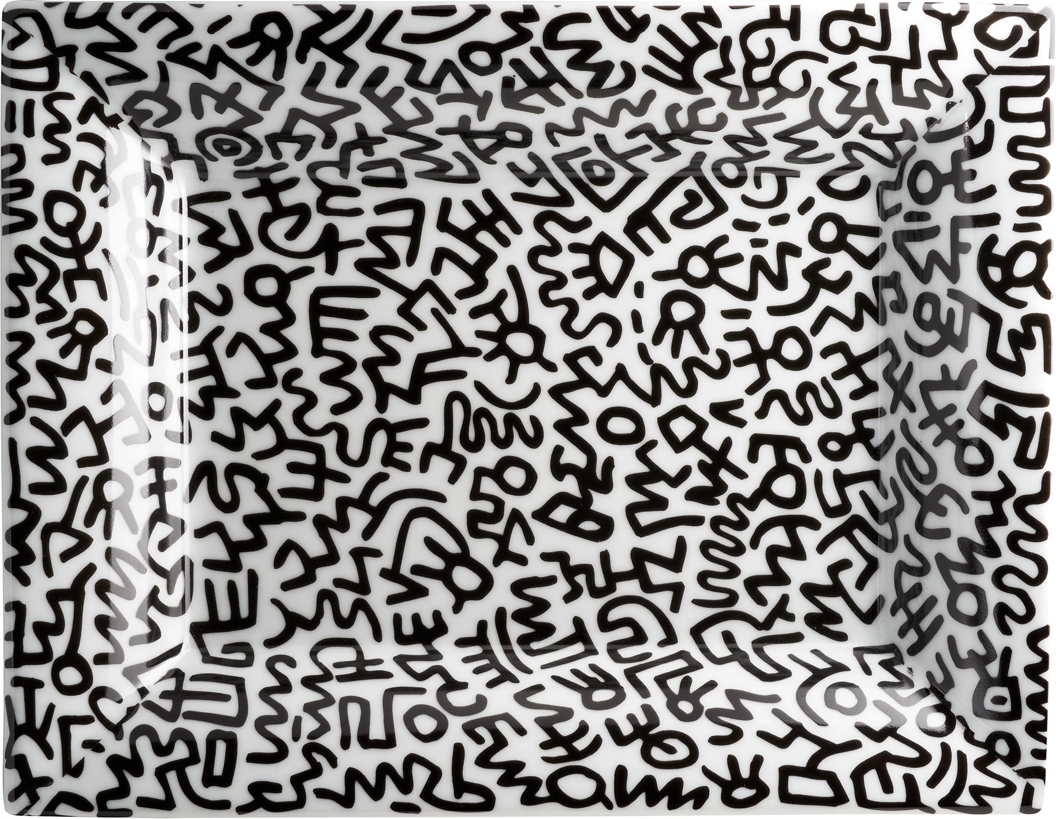 Keith Haring PORCELAIN TRAY BLACK "PATTERN COLLECTION" - Image 3