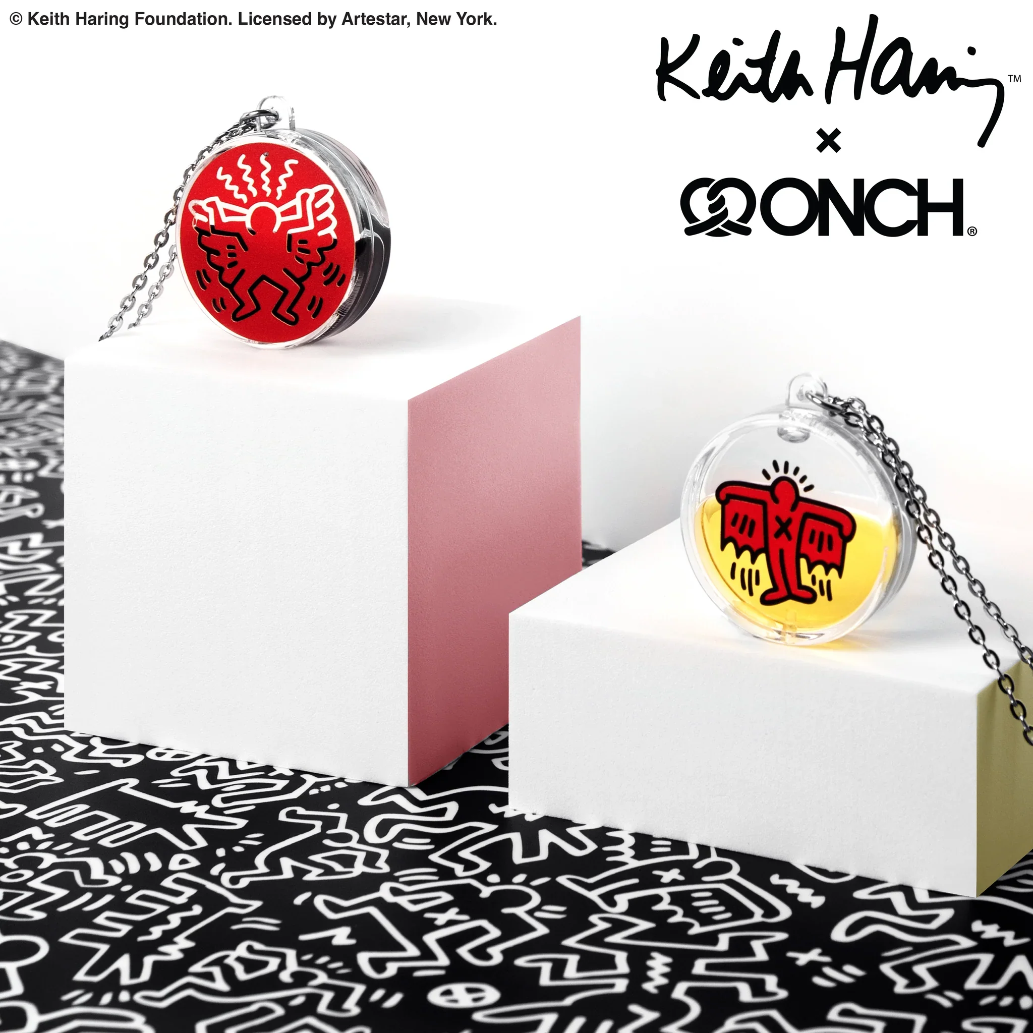 Keith Haring x ONCH - Flying Devil Necklace - Image 3