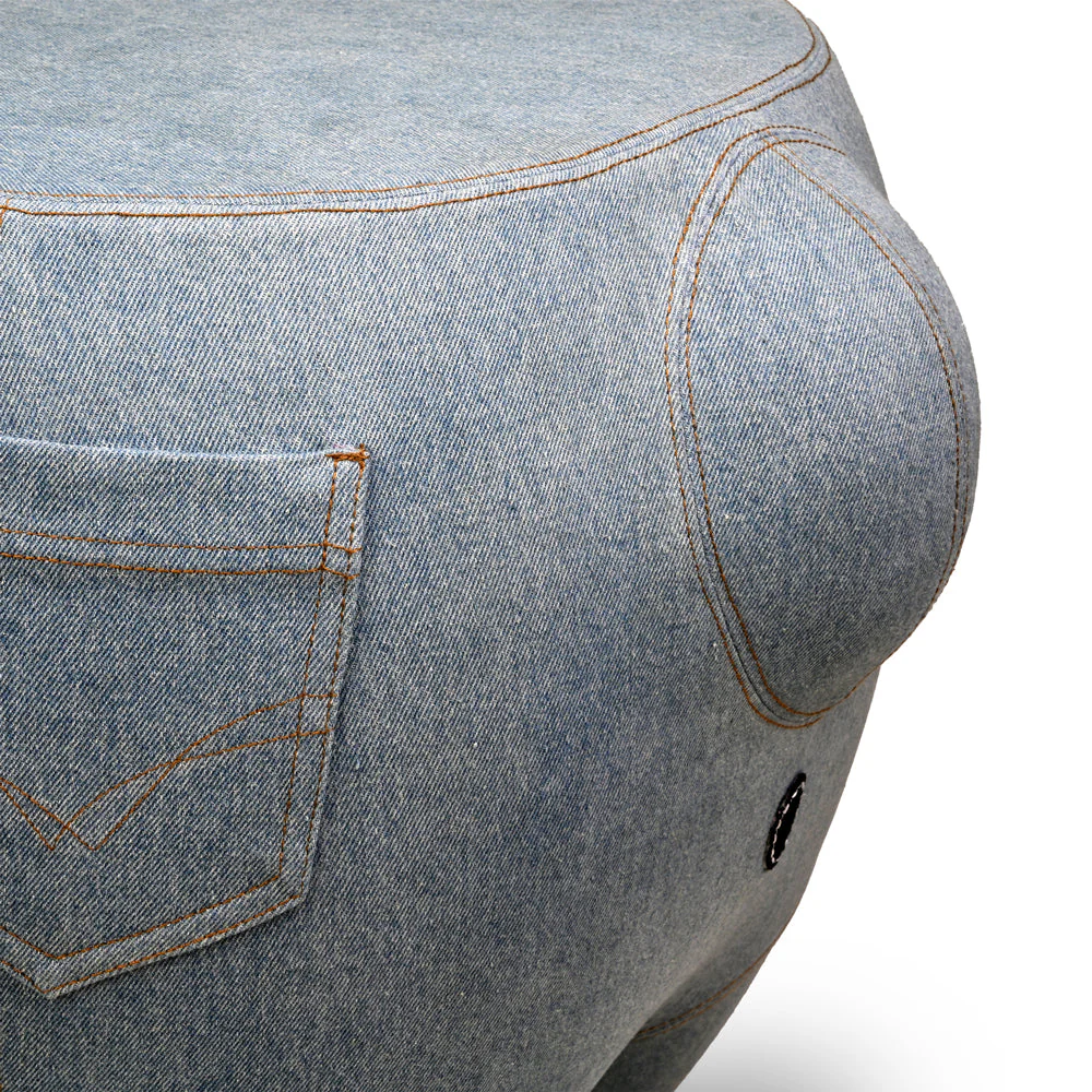 Kidrobot Art Giant Denim Happy Stache' Labbit Stool - Image 10