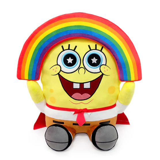 KIDROBOT SPONGEBOB SQUAREPANTS RAINBOW 16" HUGME VIBRATING PLUSH - Image 2