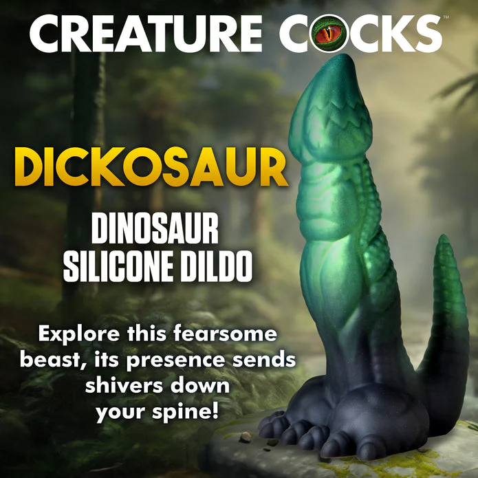 Dickosaur Dinosaur Silicone Dildo by Creature Cocks - Image 2