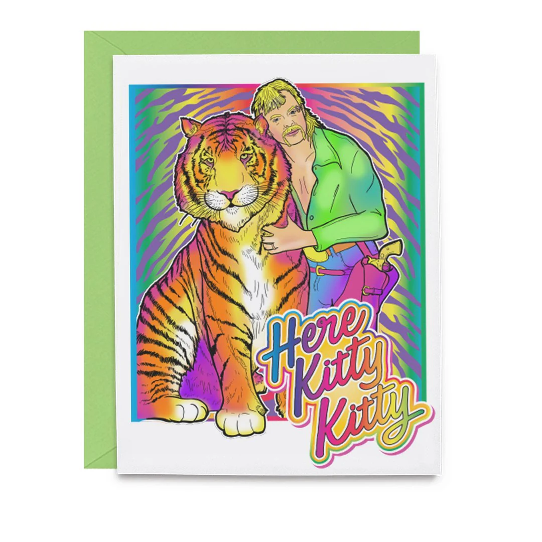 KING OF THE TIGERS GREETING CARD - Image 2