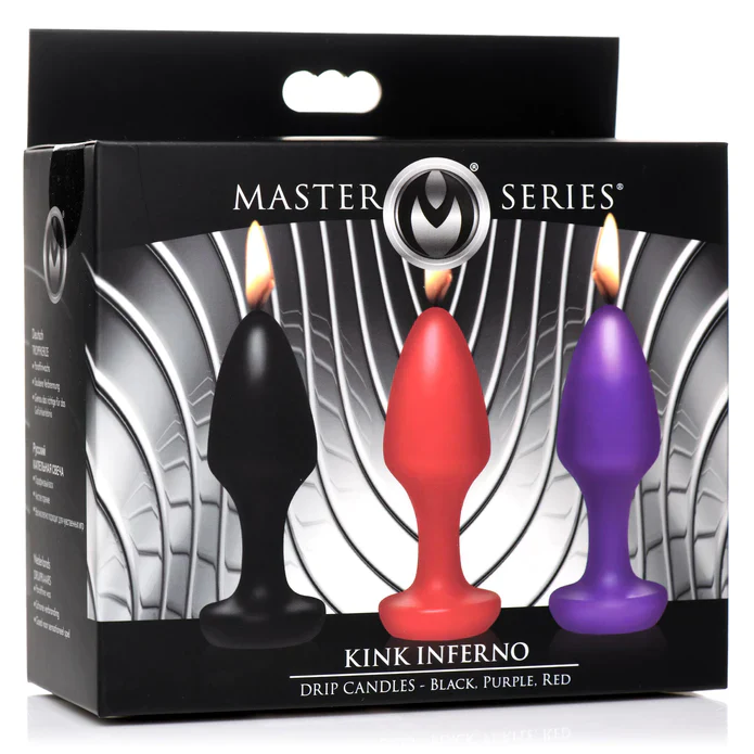 Kink Inferno Drip Candles - Black, Purple, Red - Image 2
