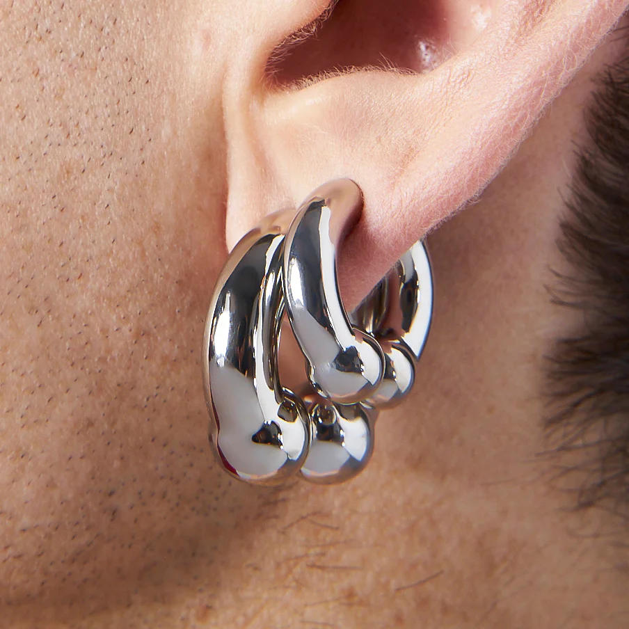 KISKA LAB MINI ALBERT PLATINUM EARRING