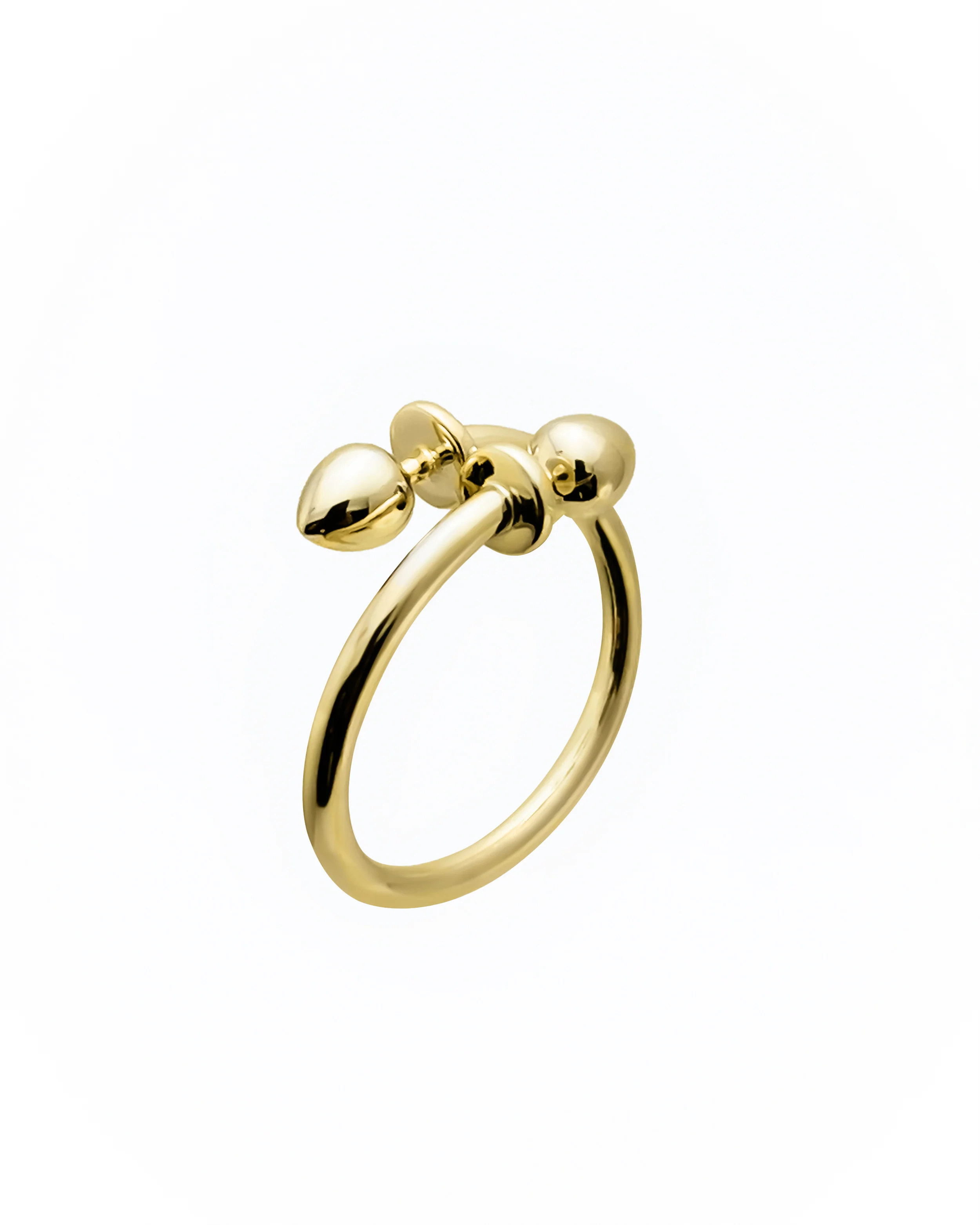 KISKA LAB MINI PLUG GOLD RING - Image 2